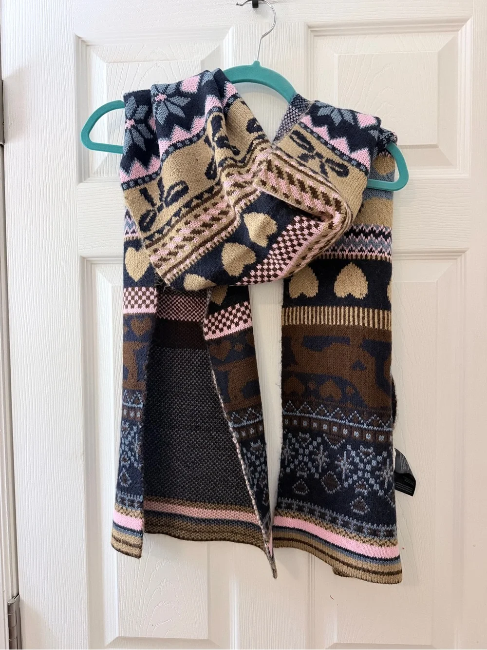 Anthropologie doggie fair isles scarf